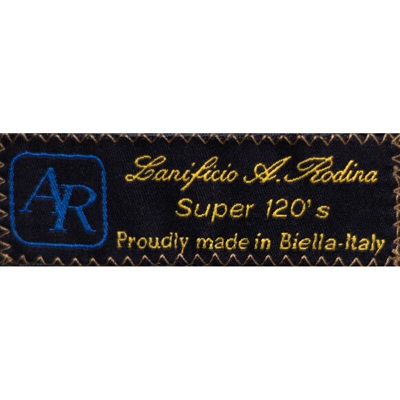 Lanificio A. Rodina Pronto Uomo brown Wool Plaid Blazer  Sz 40R Super 120s - Picture 12 of 15